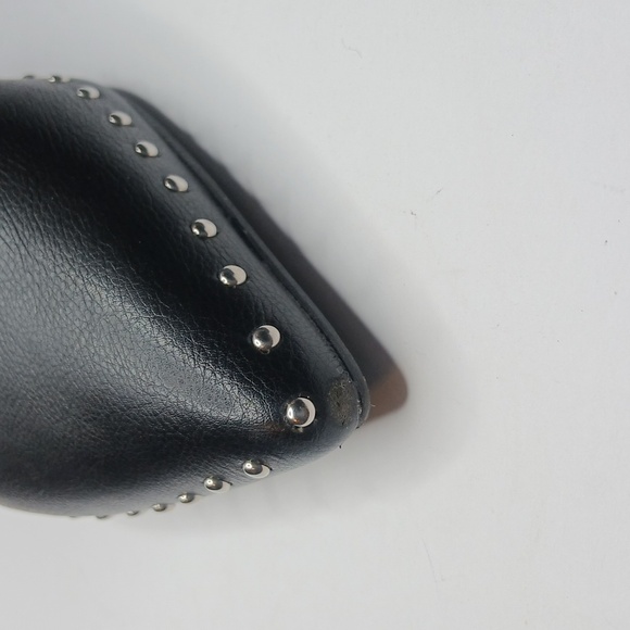 Elegant Black Studded Ankle Boots - Picture 2 of 9